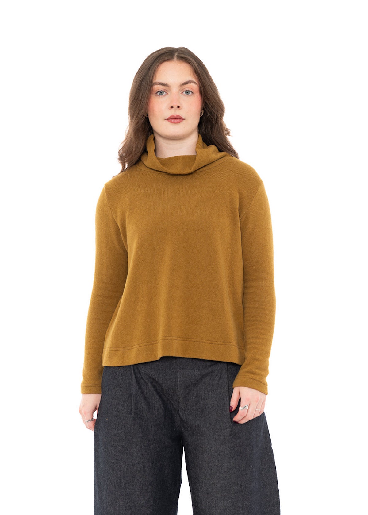COTTON-FLEECE LYDIA PULLOVER