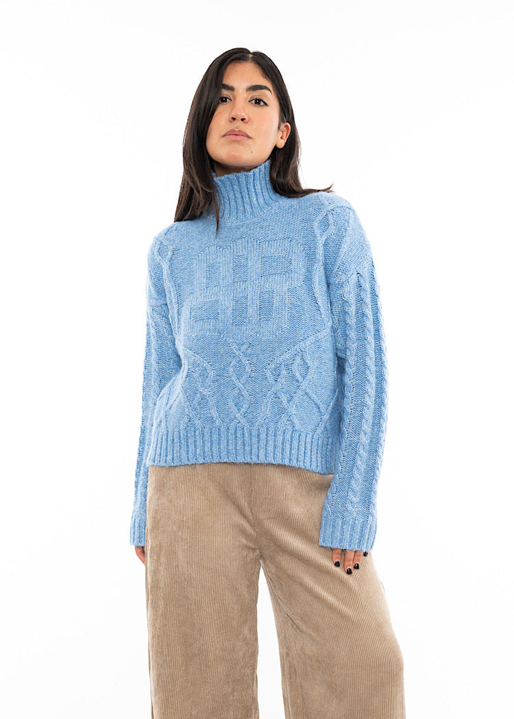 MUNTHE LOGANBERRY KNITTED PULLOVER