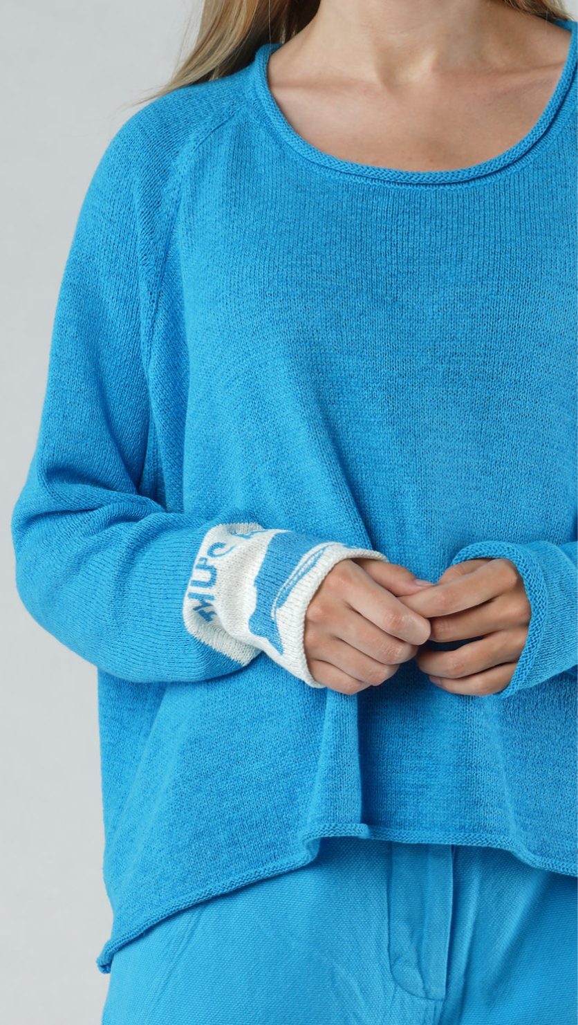 PRE-ORDER RUNDHOLZ BLACK LABEL PULLOVER *AQUA PRINT* (Shown In MALIBU PRINT)