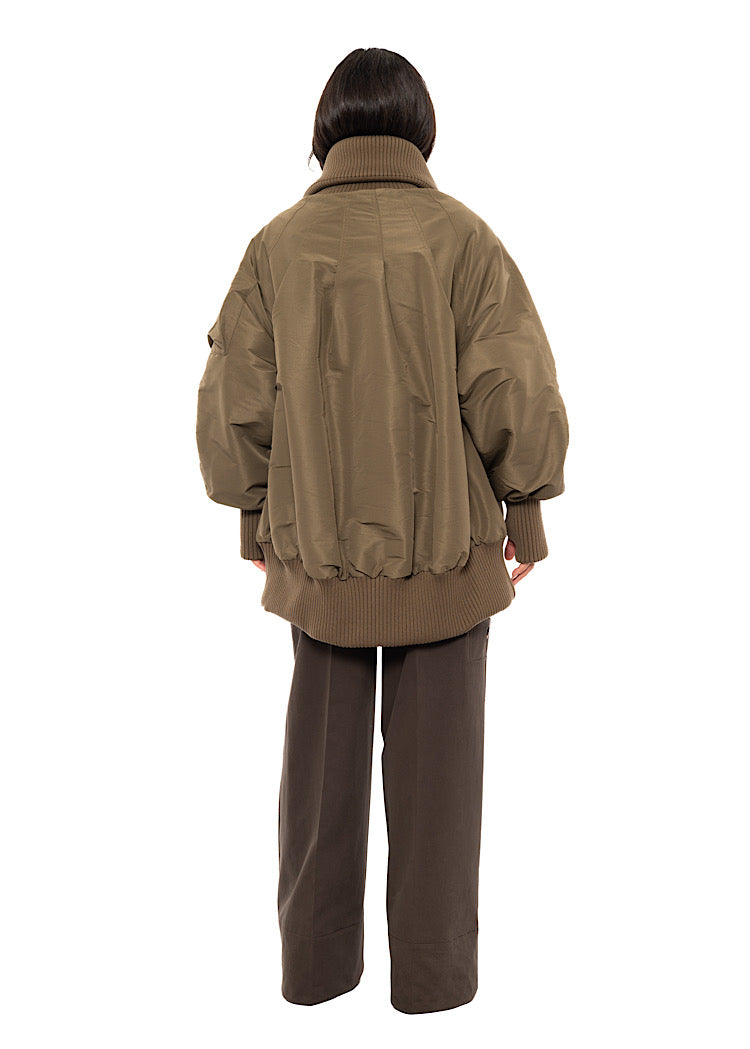 OVERSIZED PADDED BOMBER JACKET