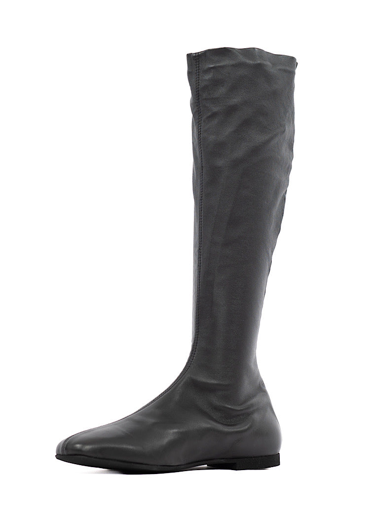 TALL STRETCH LEATHER BOOT
