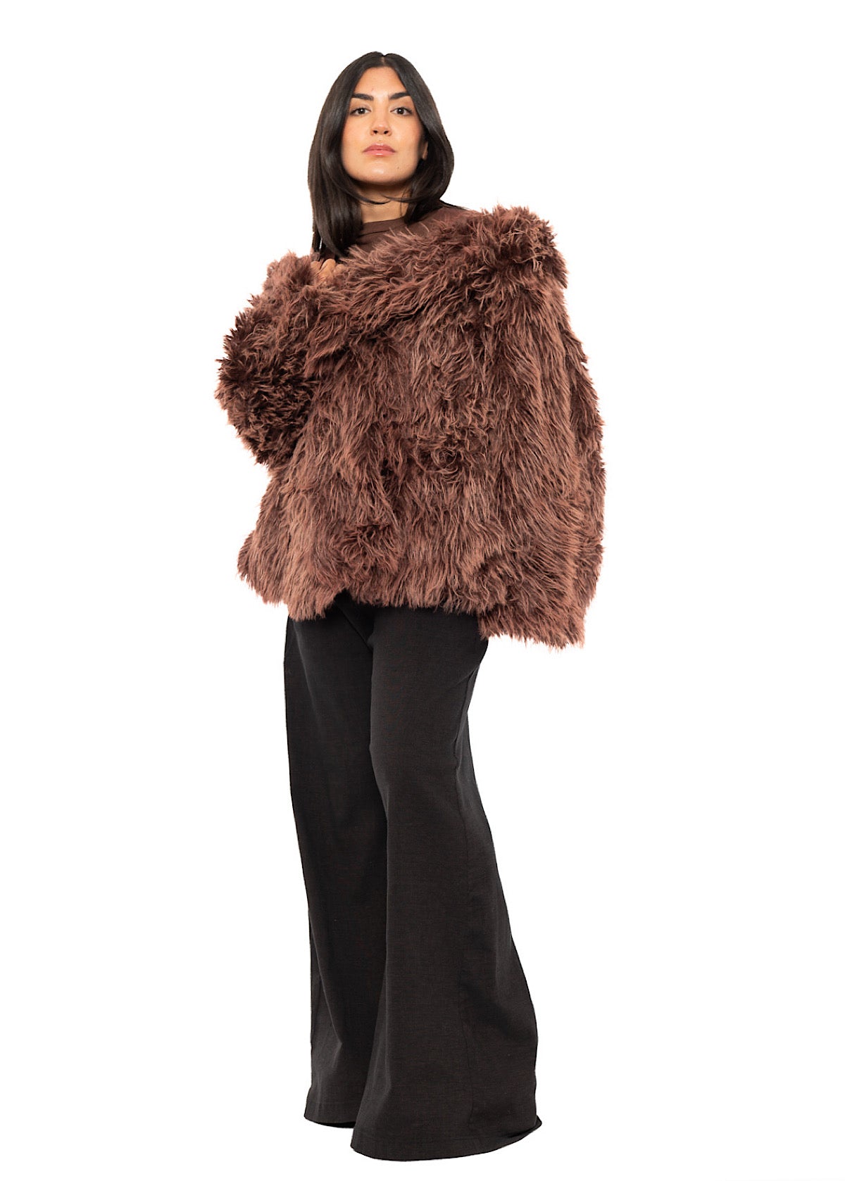 OVERSIZED FAUX FUR JACKET