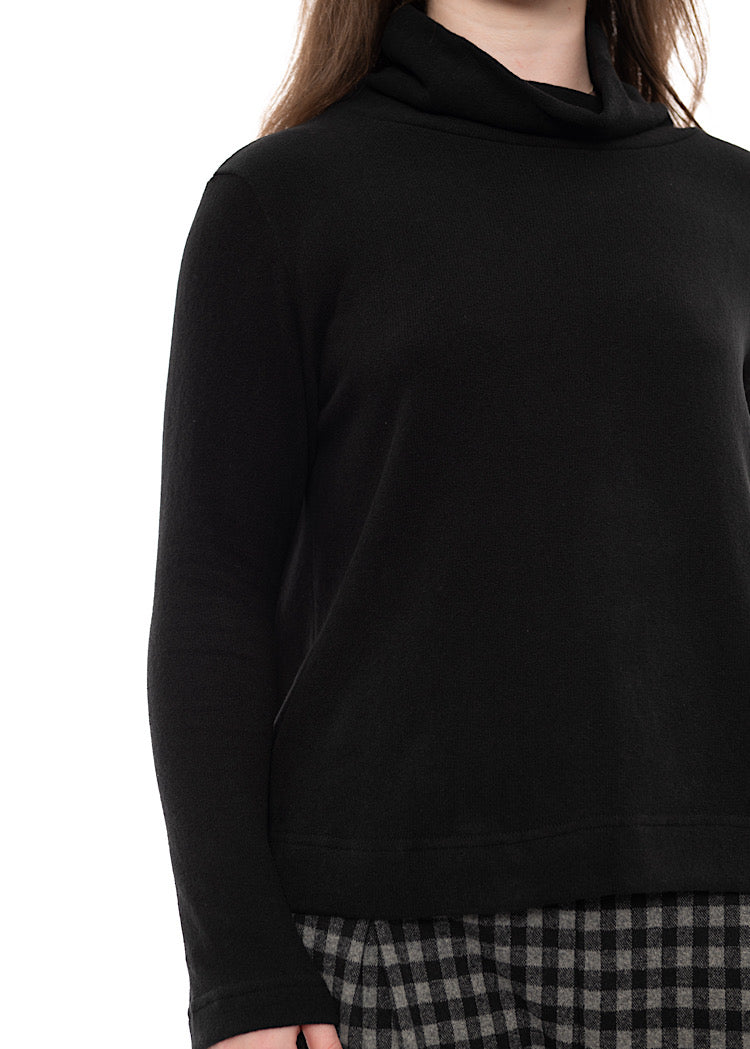 COTTON-FLEECE LYDIA PULLOVER