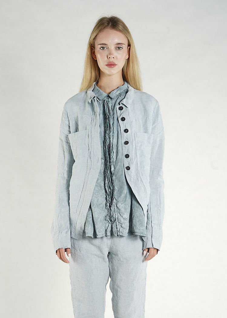 PRE-ORDER RUNDHOLZ DIP JACKET *LINEN MELANGE* (Shown in SKY MELANGE)