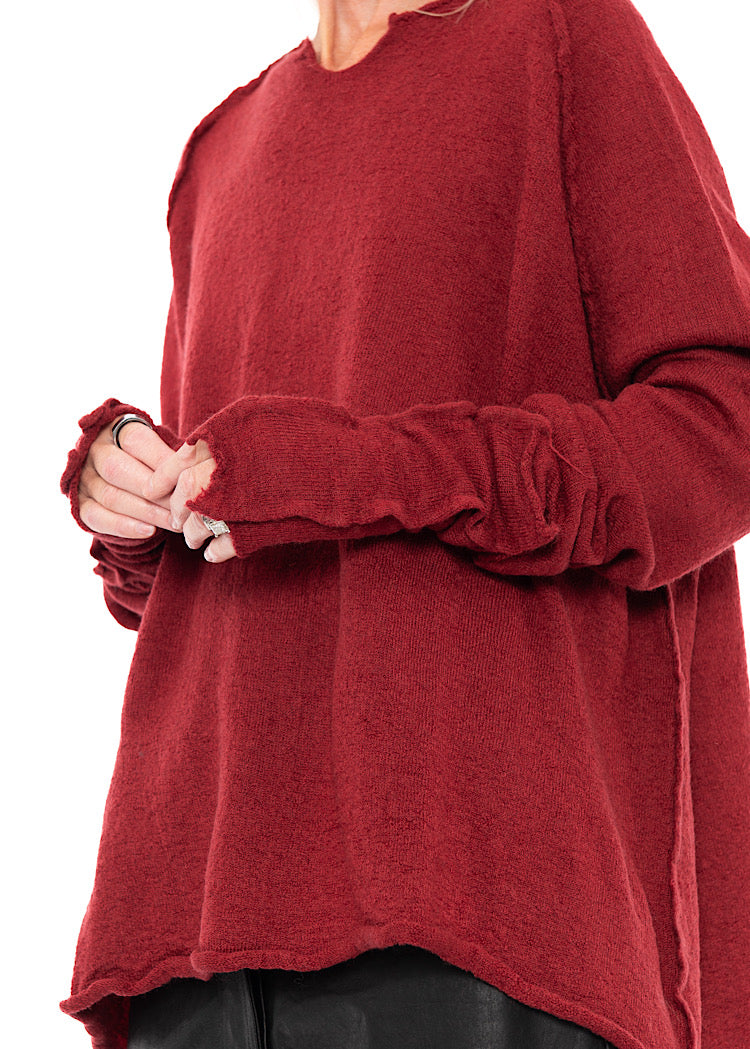 BOILED WOOL FINGERLESS CUFF