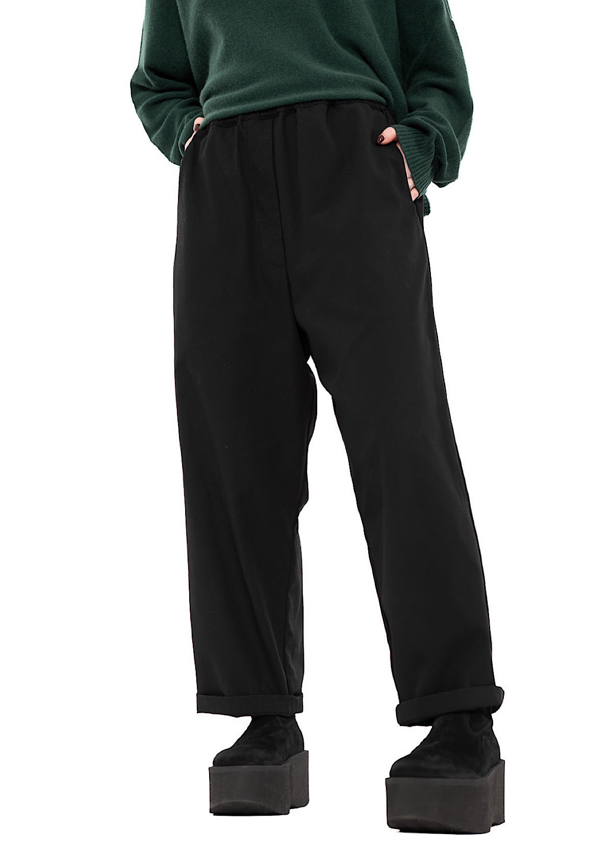 TAPERED COTTON TROUSER