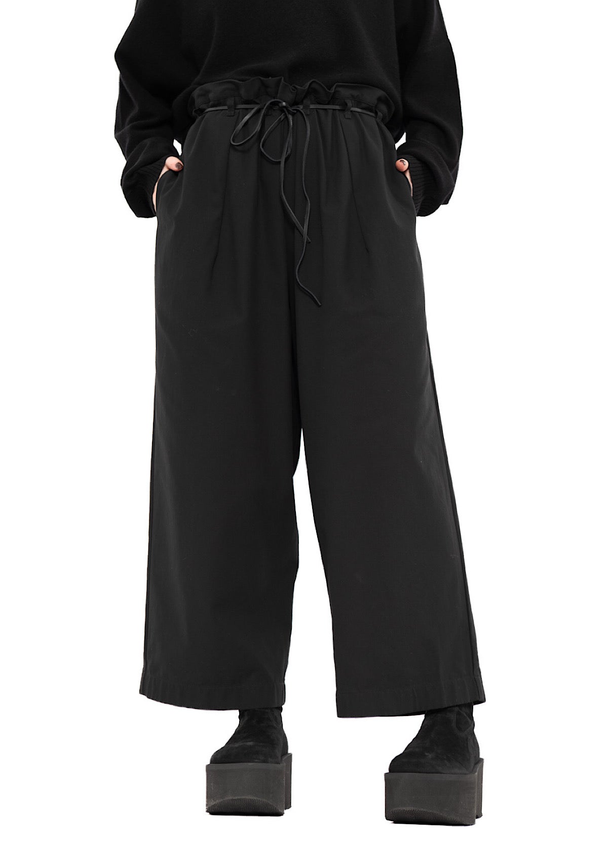 STRAIGHT LEG COTTON TROUSER