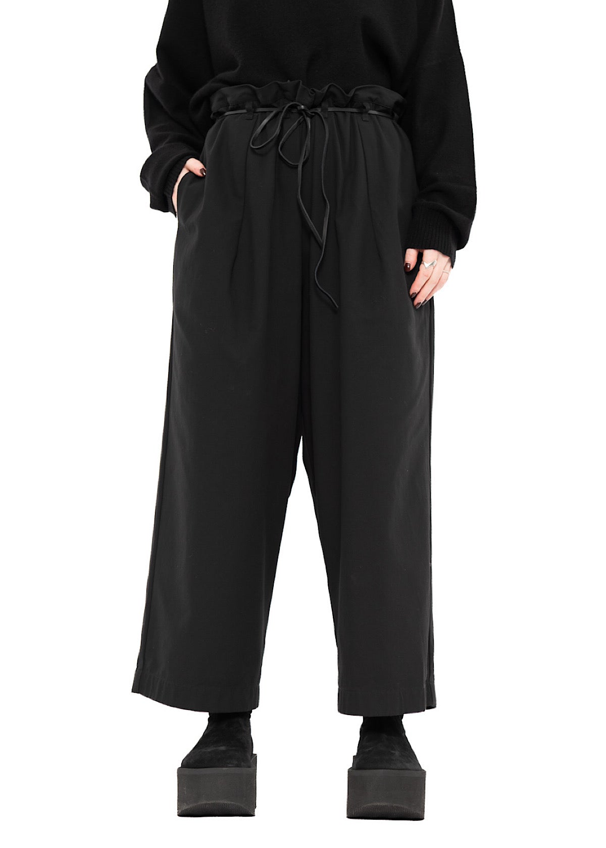 STRAIGHT LEG COTTON TROUSER
