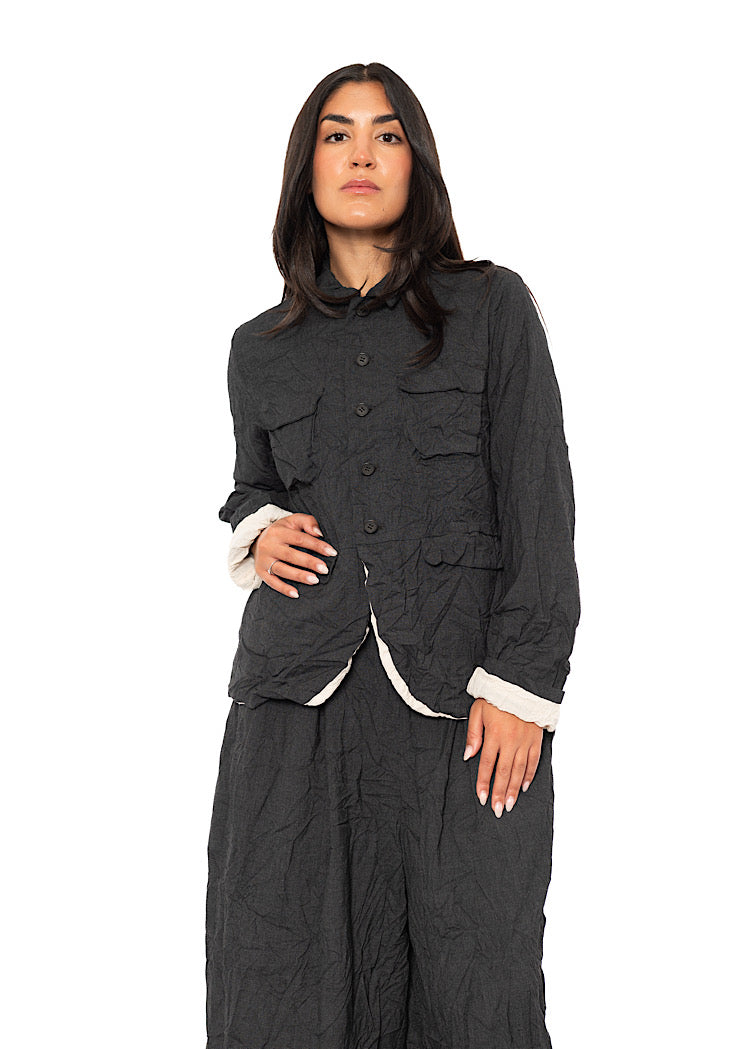 CRINKLE UTILITY JACKET