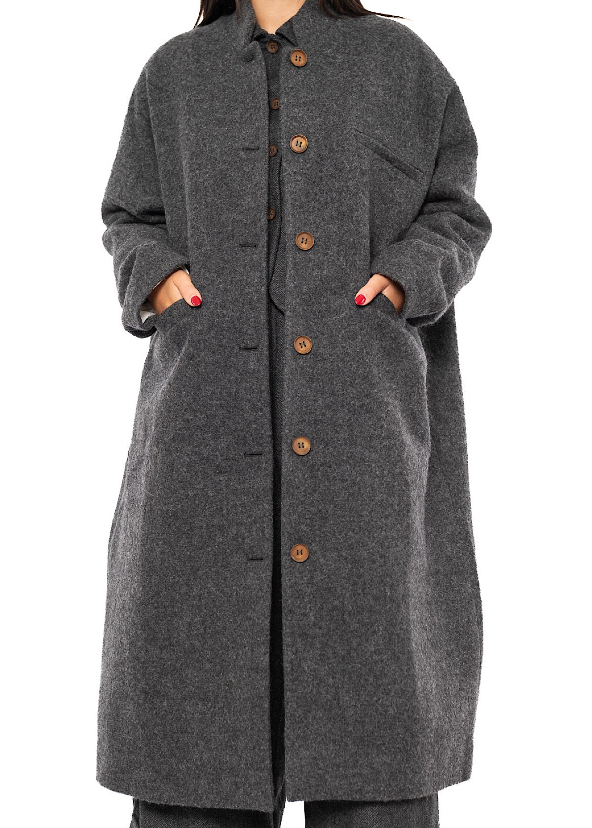 OVERSIZED VIRGIN WOOL ISA COAT