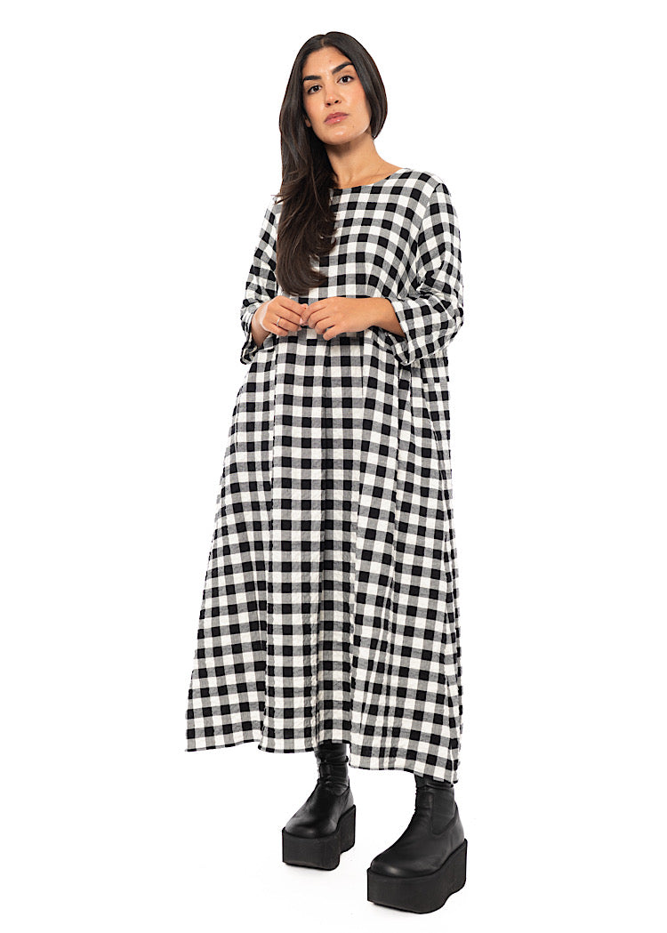 CHECKED REISHI DRESS