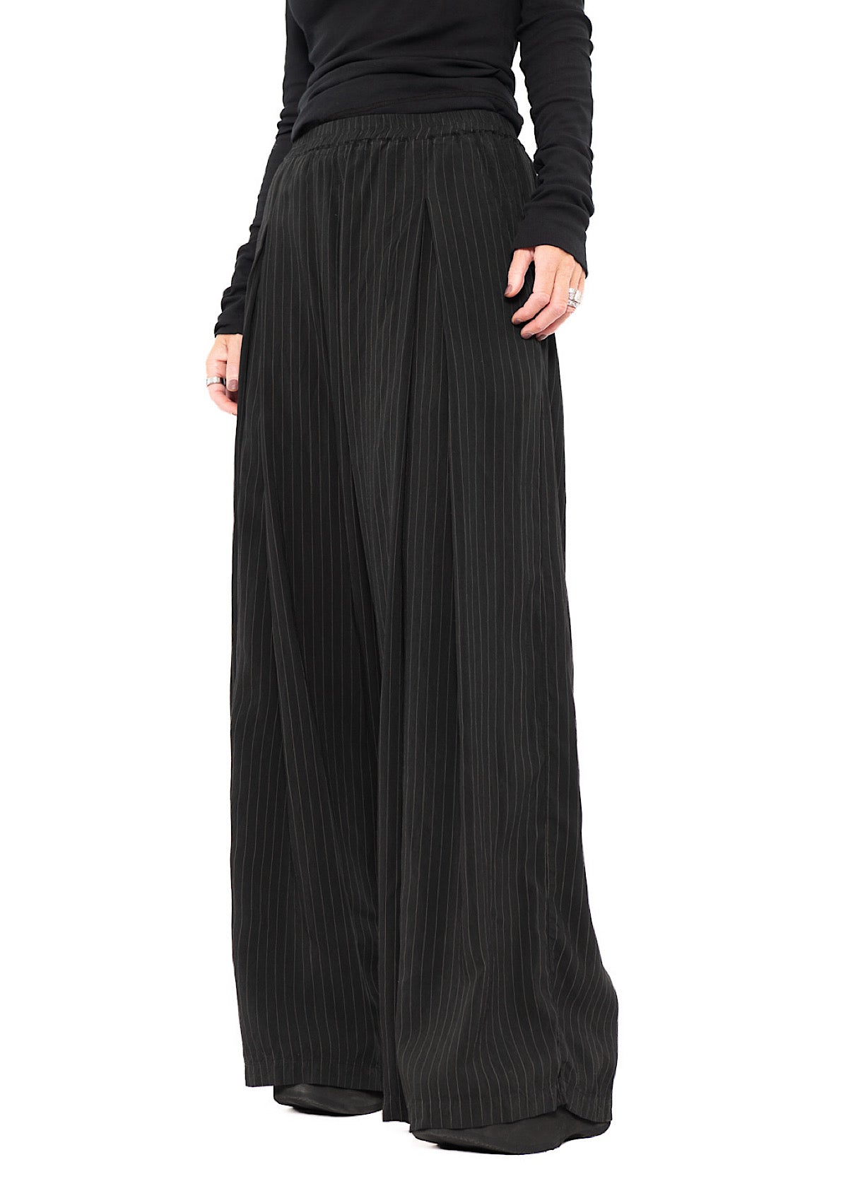 FLUID PINSTRIPE PALAZZO TROUSER