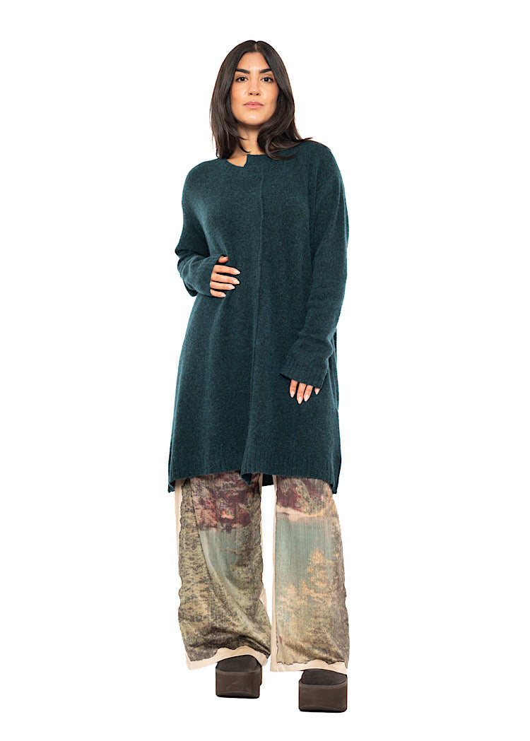 BRUSHED MÉLANGE KNITTED TUNIC
