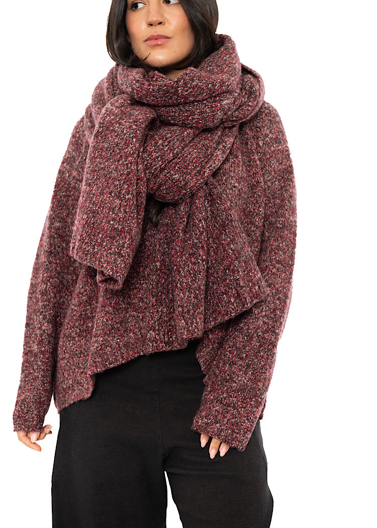MÉLANGE KNITTED SCARF