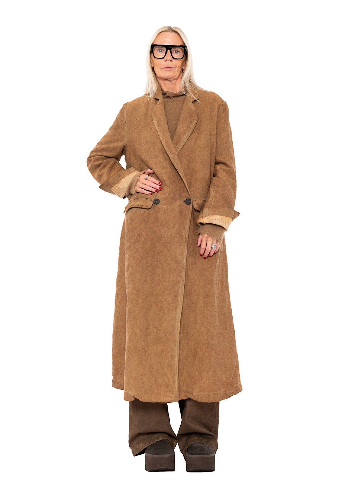DOUBLE-BREASTED LONG COAT