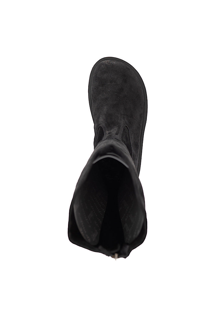 STRETCH SUEDE PLATFORM BOOT