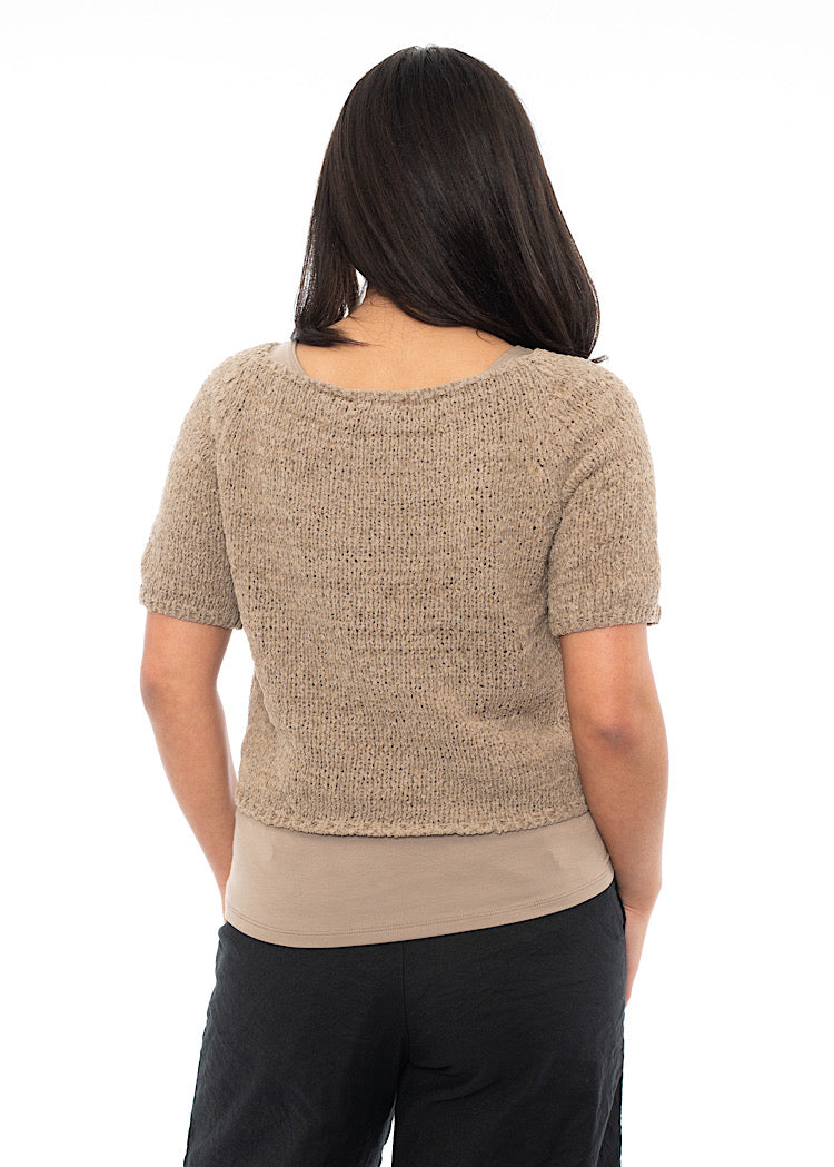 SARAH PACINI CROPPED PULLOVER