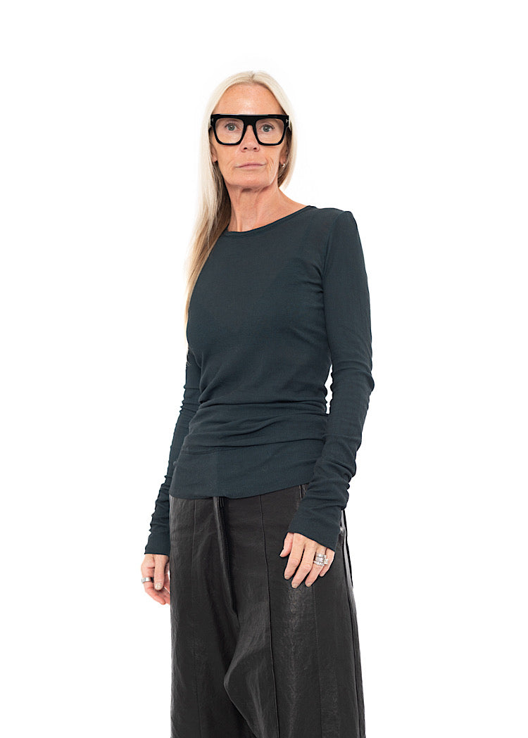FITTED RIB JERSEY T-SHIRT