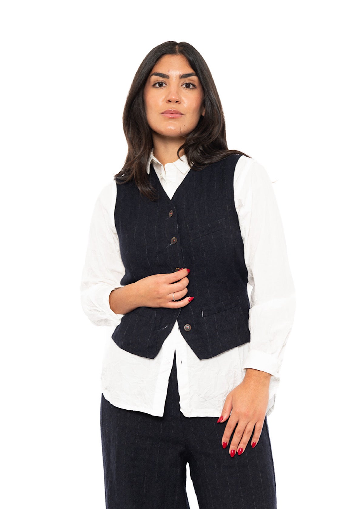 PINSTRIPE GINETTE WAISTCOAT
