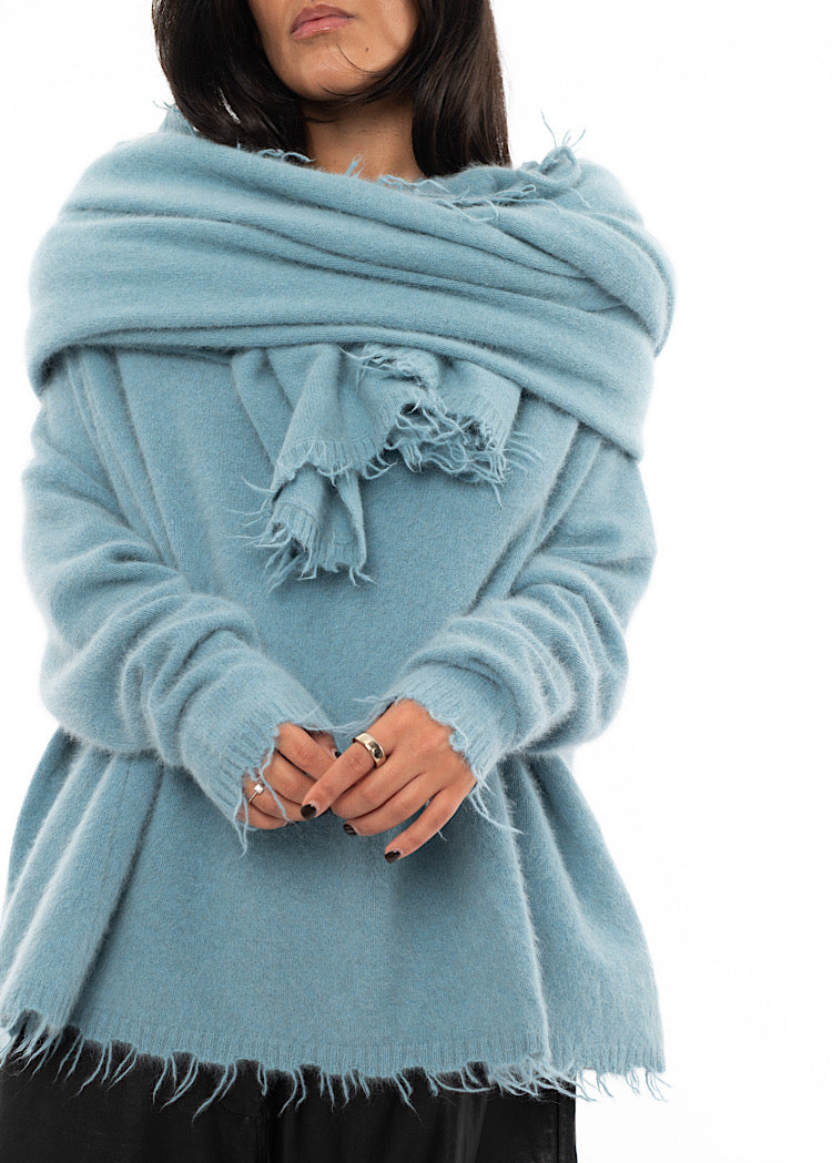 RUNDHOLZ DIP KNITTED SCARF