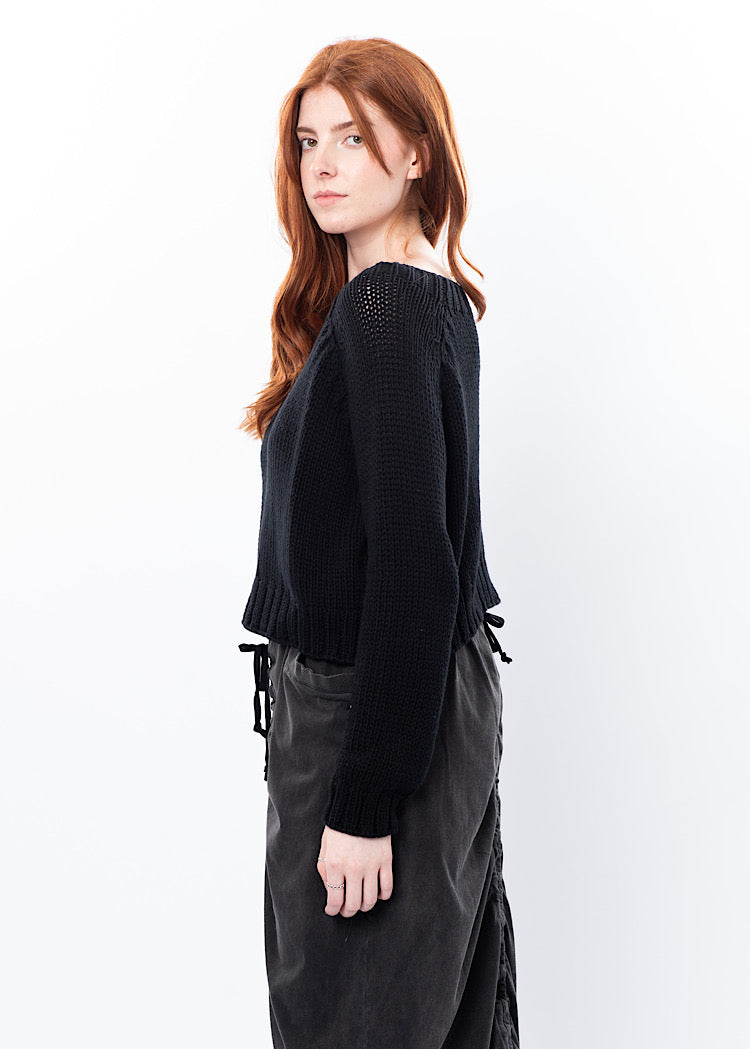 SORT AARHUS CROPPED KNIT