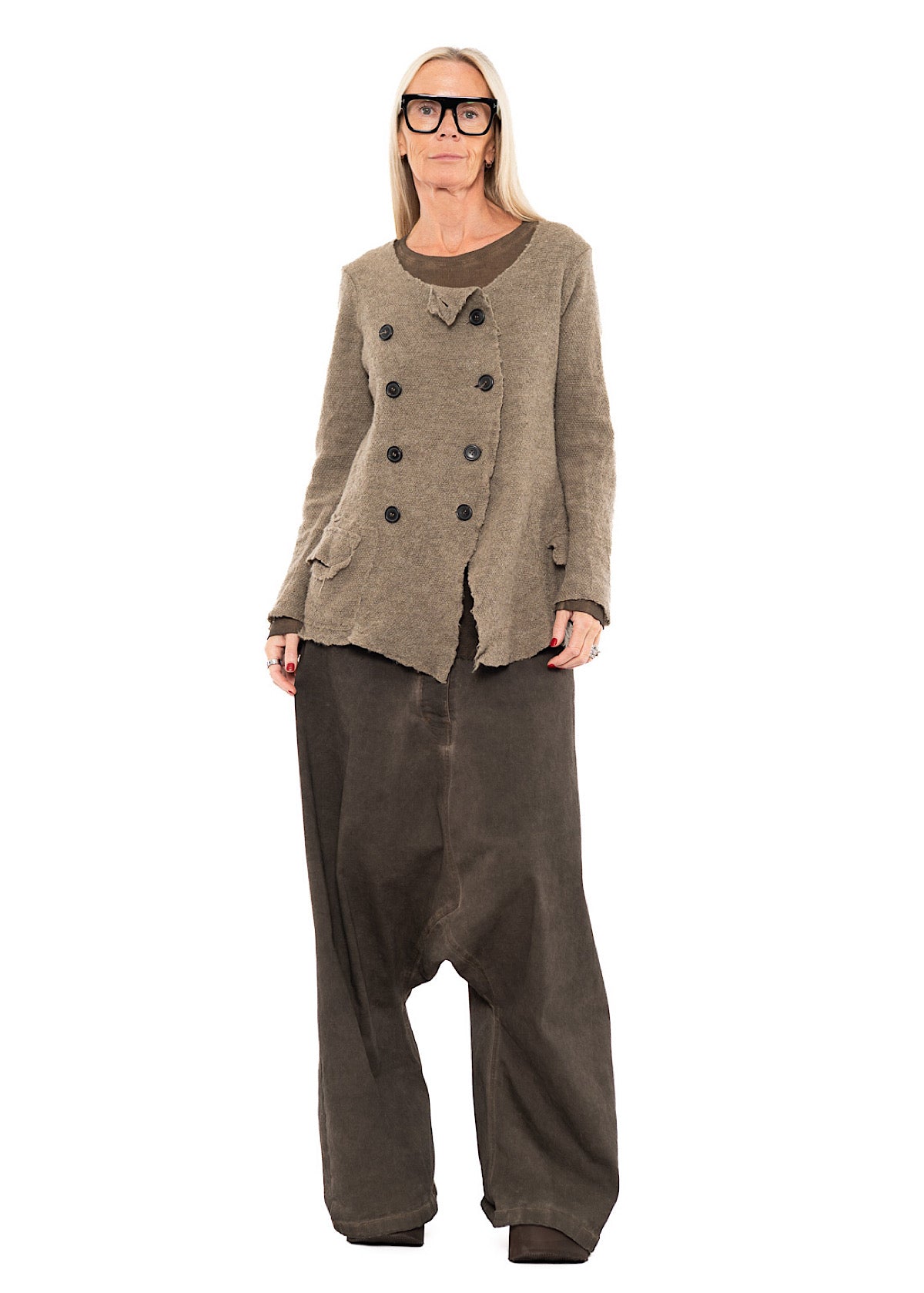 RUNDHOLZ DIP KNITTED CARDIGAN