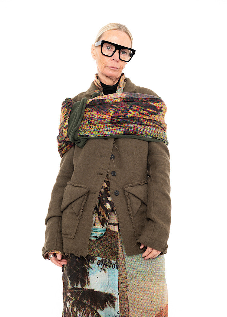 RUNDHOLZ DIP 1/2 SHARER KNITTED SCARF