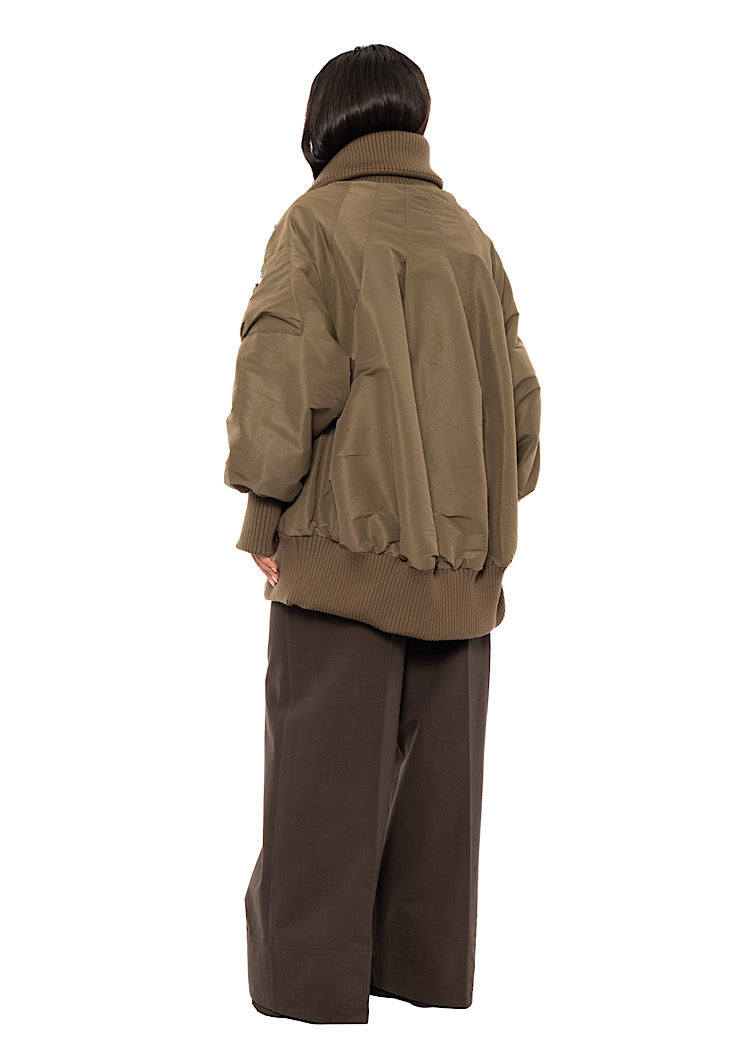 OVERSIZED PADDED BOMBER JACKET