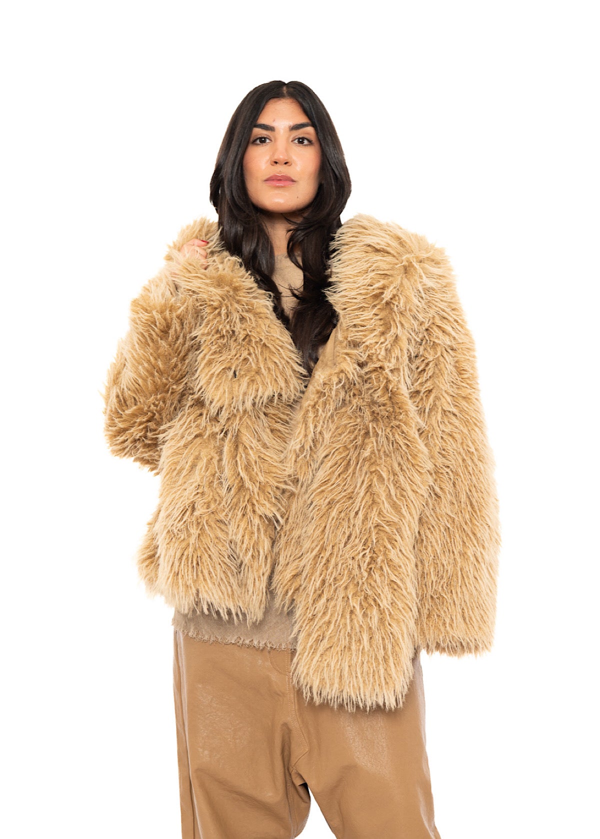 OVERSIZED FAUX FUR JACKET