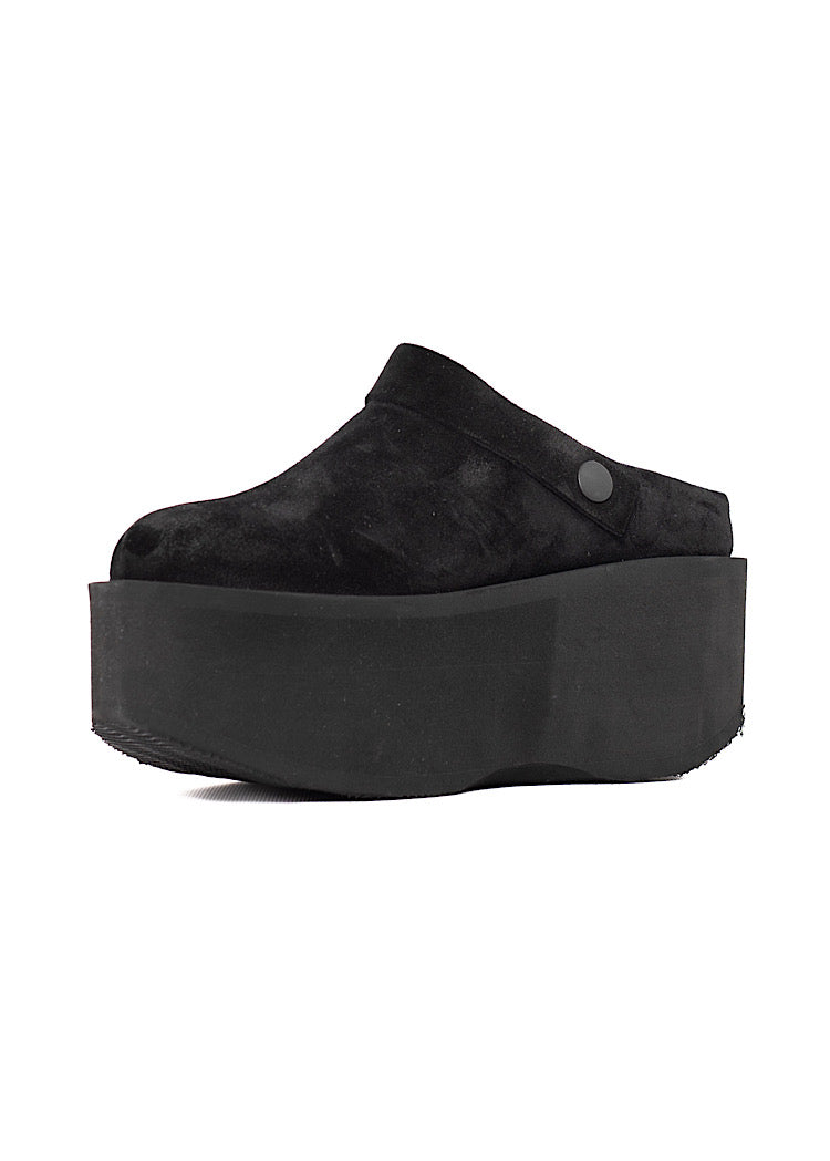 SUEDE PLATFORM CLOG