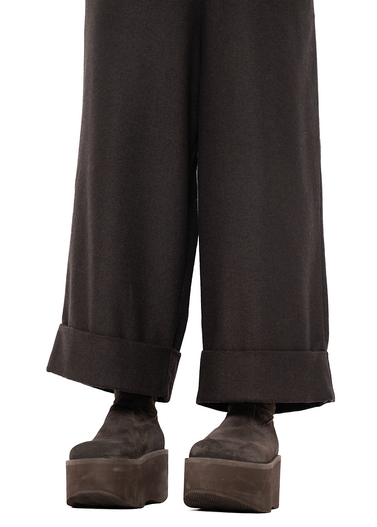 HERRINGBONE WIDE LEG GIONA TROUSER