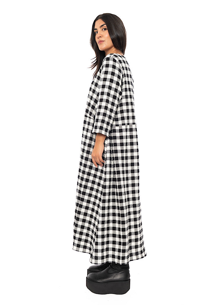 CHECKED REISHI DRESS