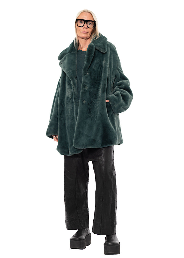 FAUX FUR COCOON JACKET