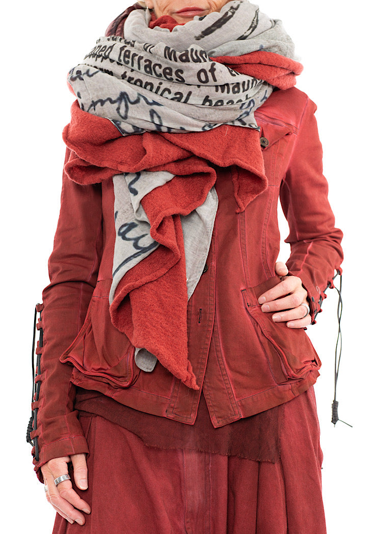 RUNDHOLZ DIP KNITTED SCARF