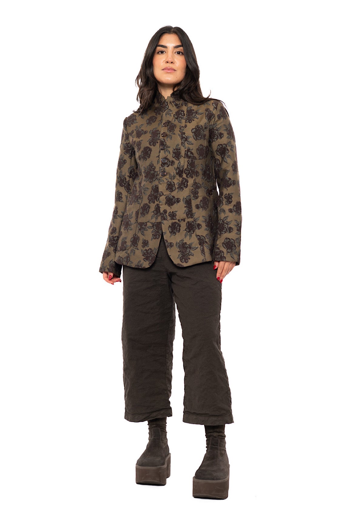 HERITAGE FLORAL STAND COLLAR JACKET