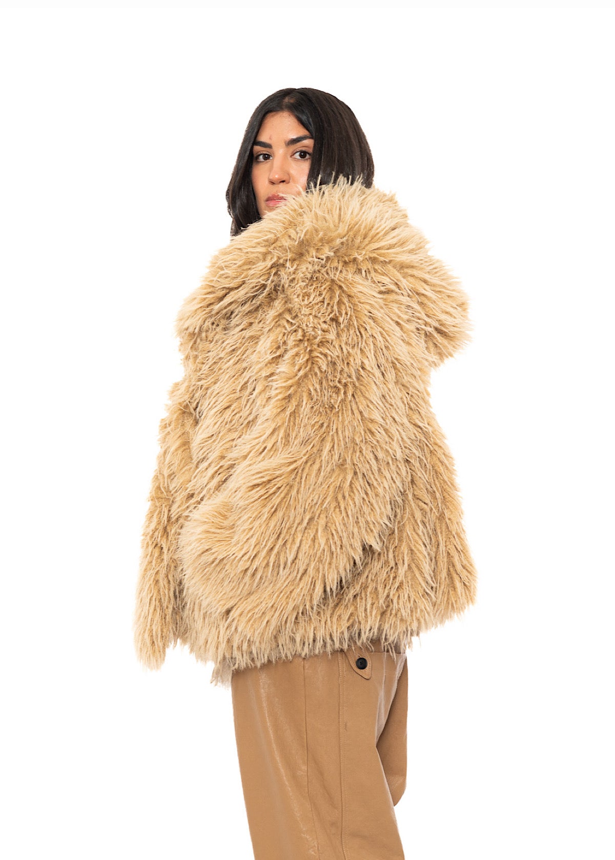 OVERSIZED FAUX FUR JACKET