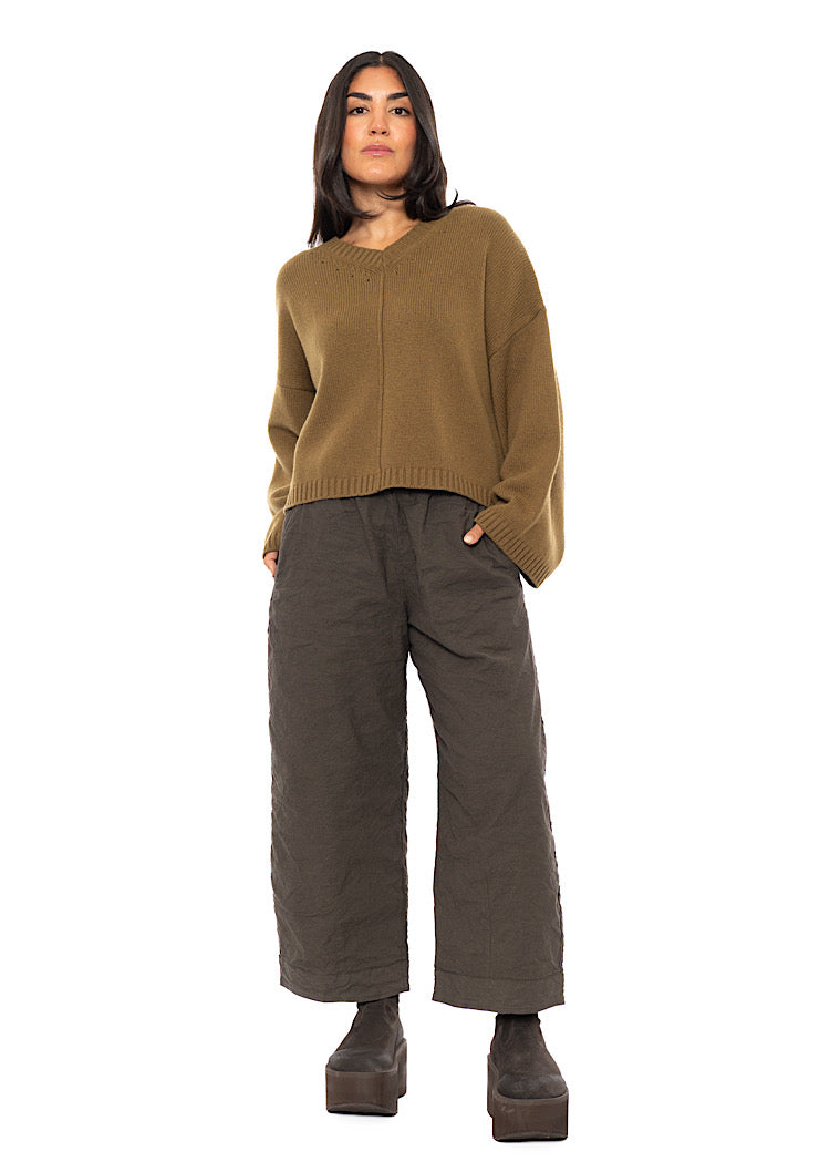CROPPED CASHMERE-MIX KARLOTTA PULLOVER