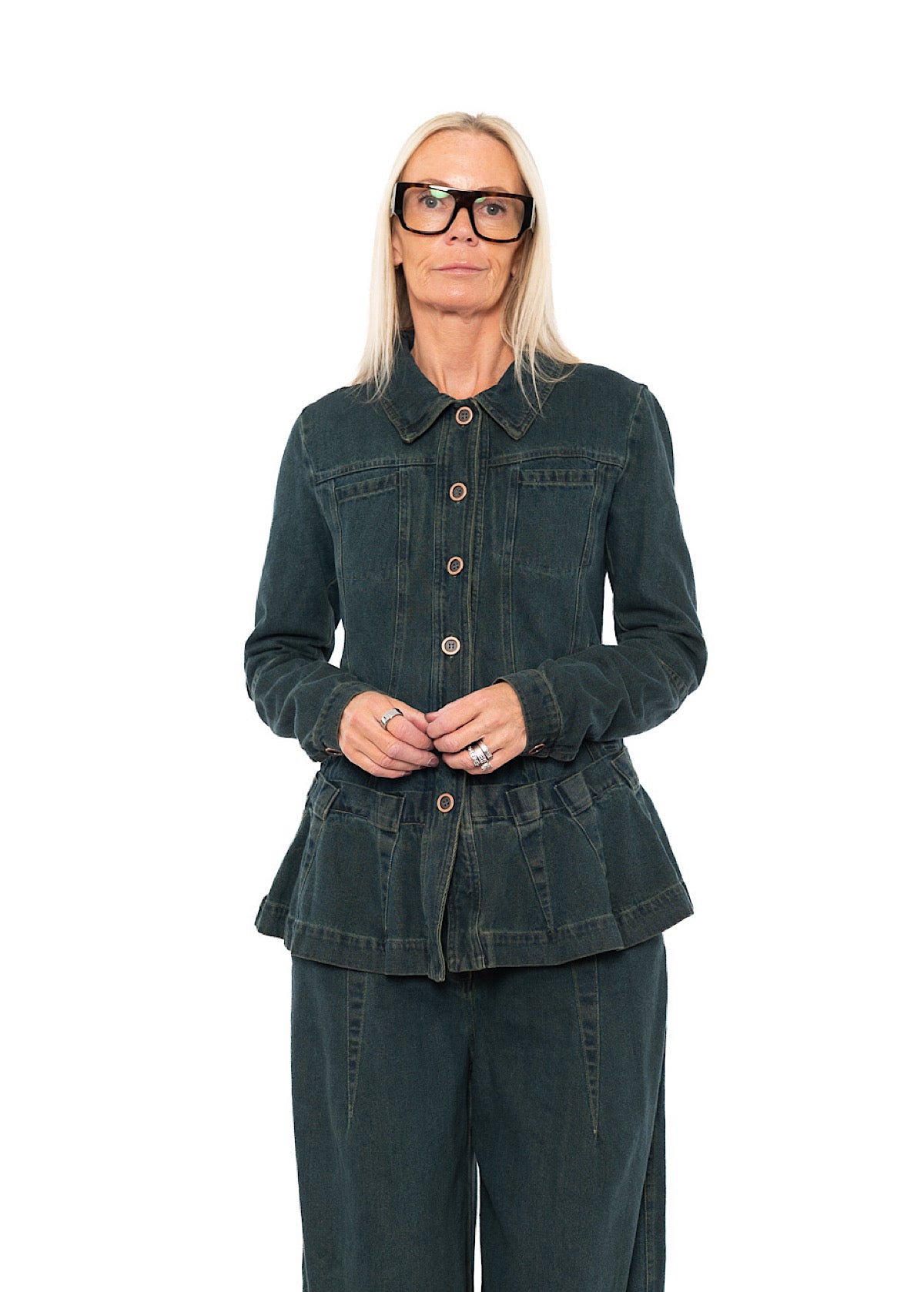 GARMENT-DYED DENIM JACKET
