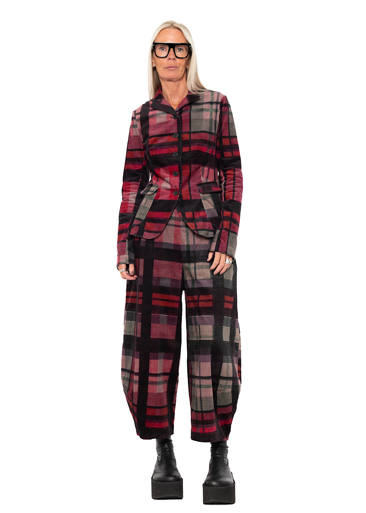 HERITAGE CHECK BALLOON TROUSER