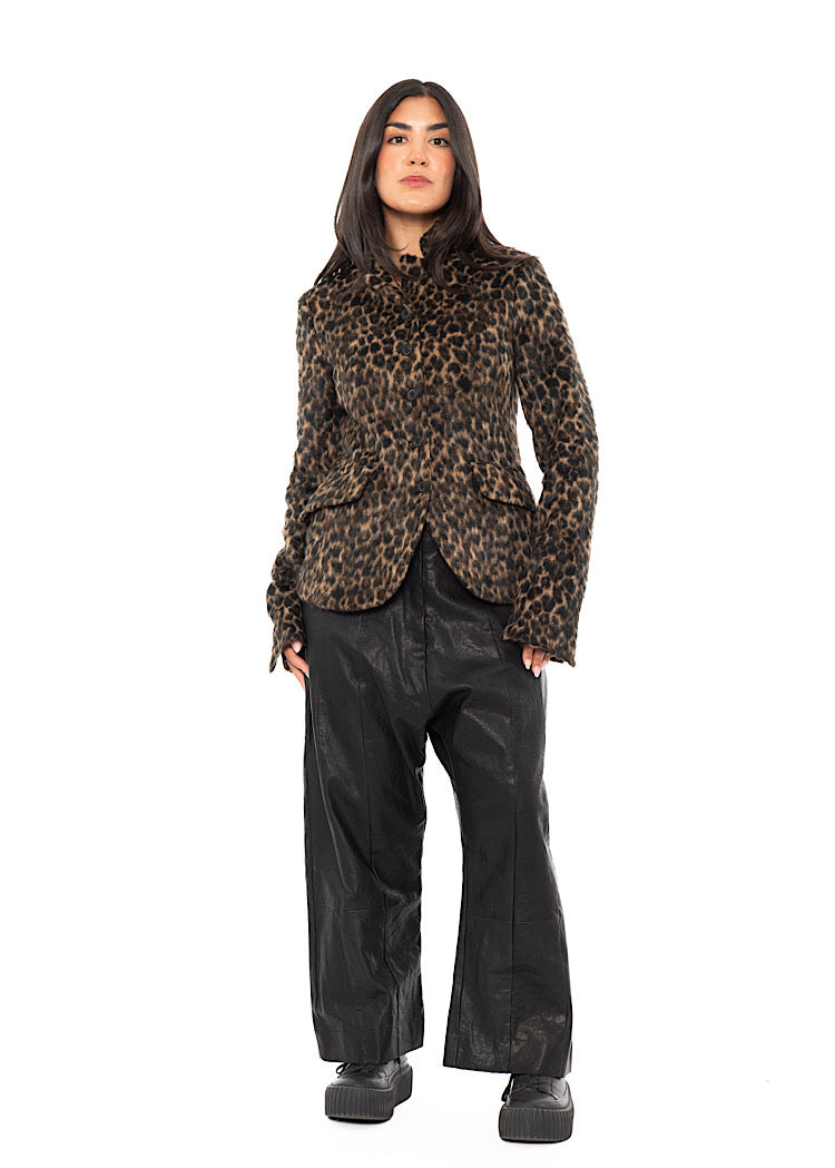 SIGNATURE LEATHER DROP CROTCH TROUSER