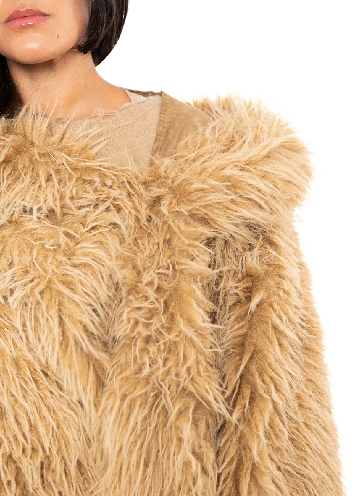 OVERSIZED FAUX FUR JACKET