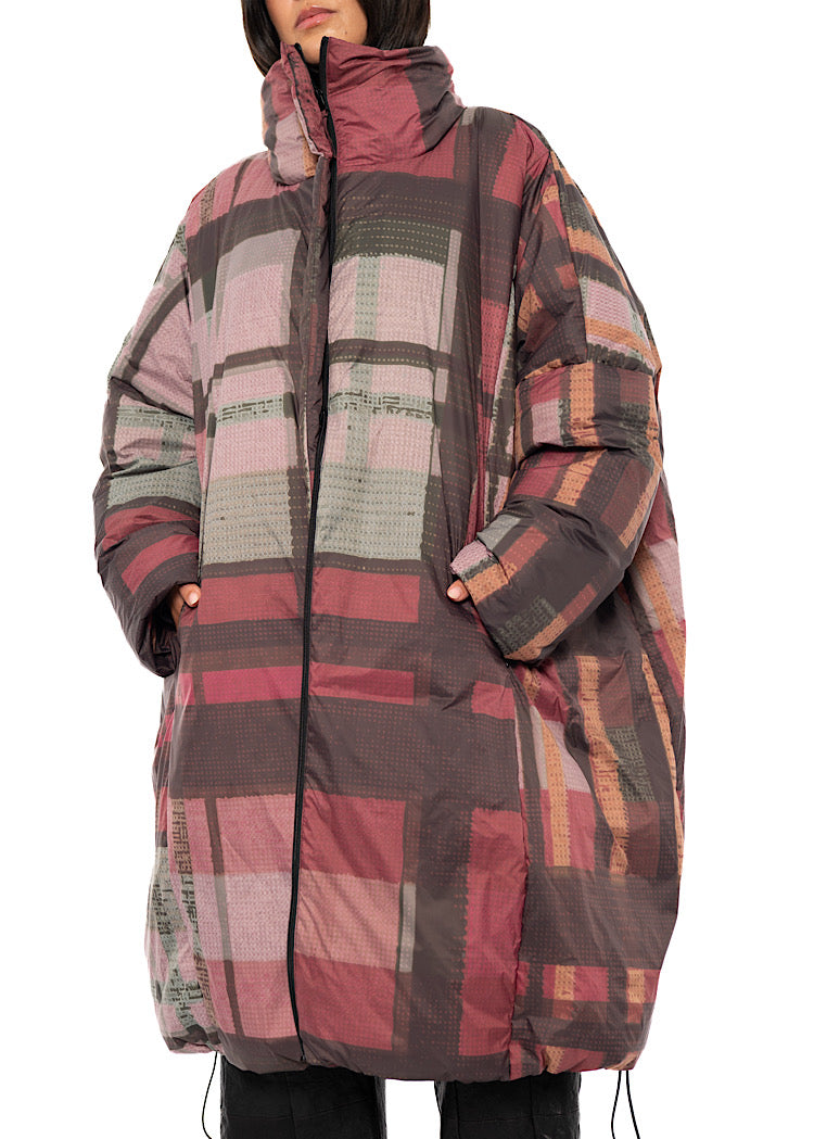 HERITAGE CHECK PUFFER COAT