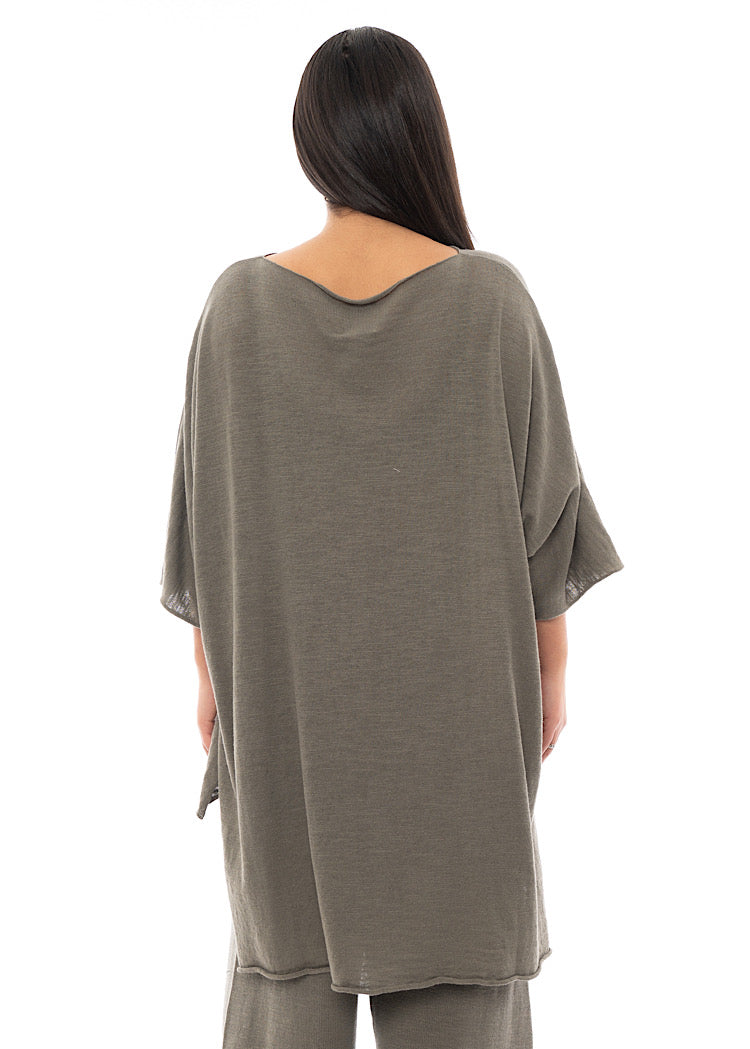 SORT AARHUS ELSA KNITTED TUNIC