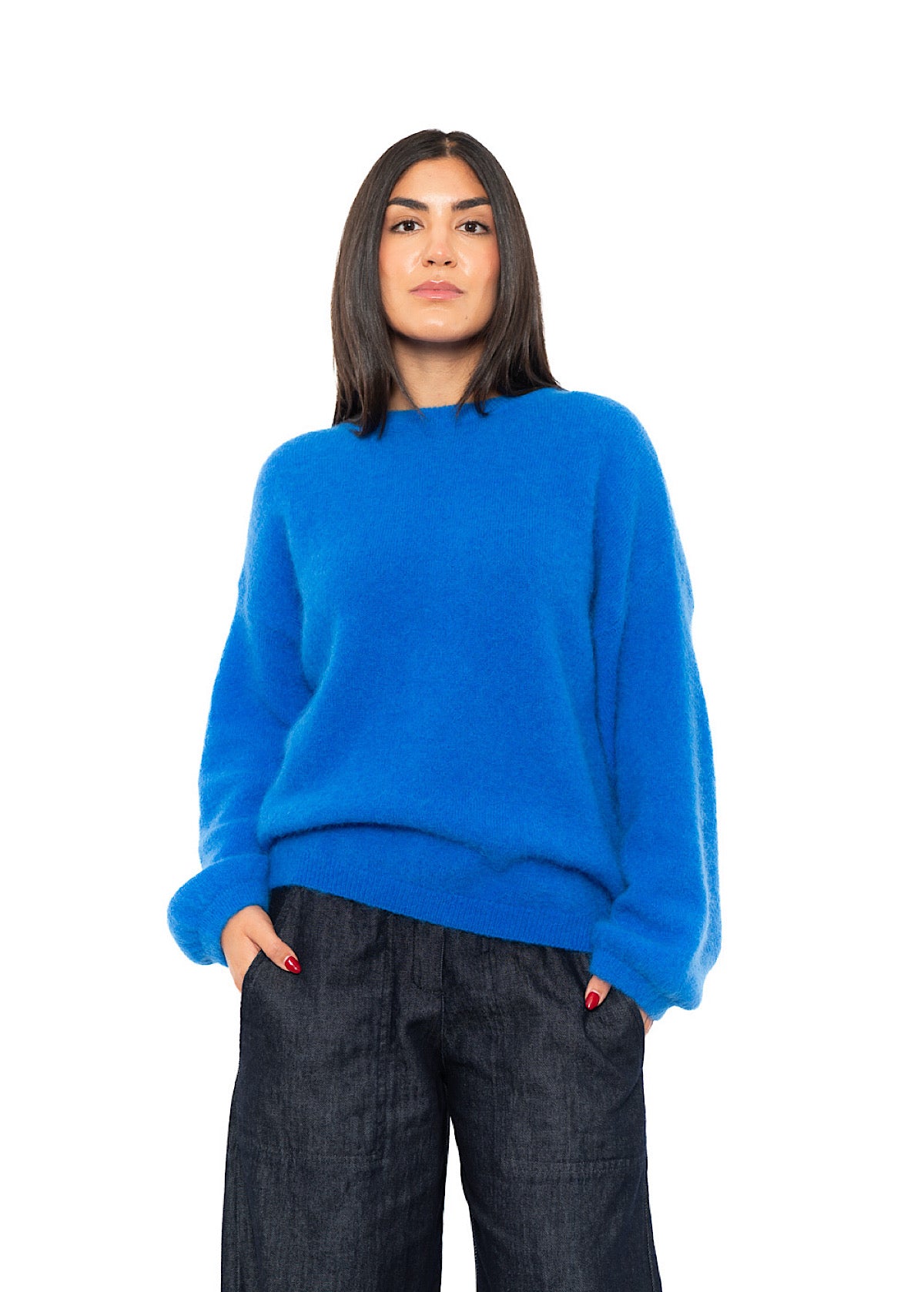 RELAXED ALPACA-MIX PULLOVER