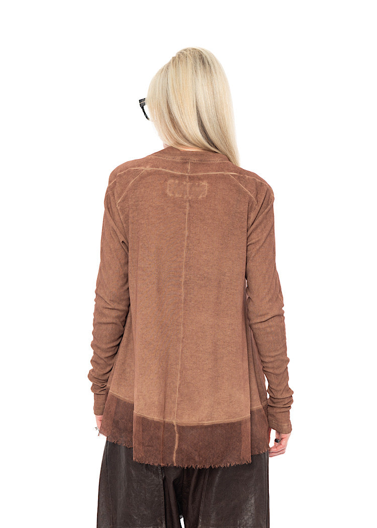 RELAXED NETTED HEM T-SHIRT