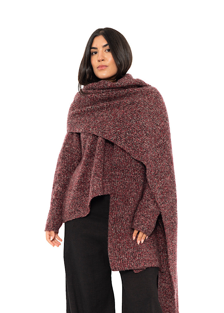 MÉLANGE KNITTED SCARF