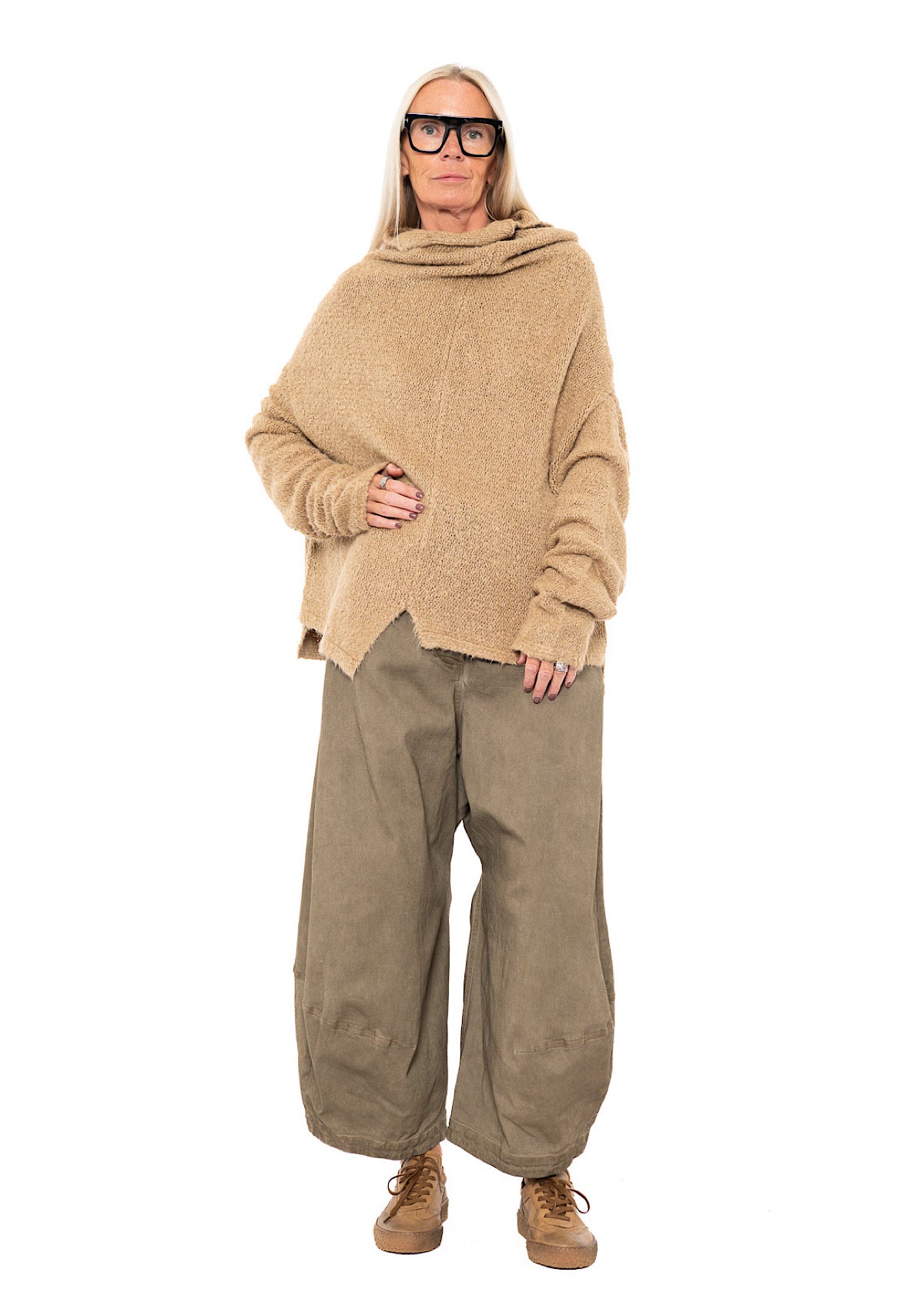 RELAXED SILK KNIT PULLOVER