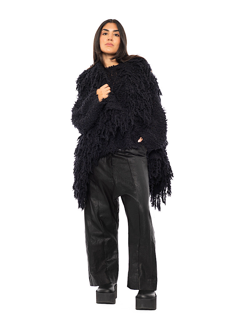 TEXTURED WOOL BLEND GILET