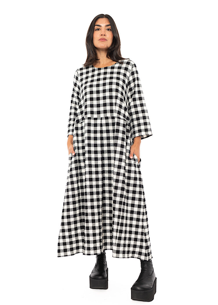 CHECKED REISHI DRESS