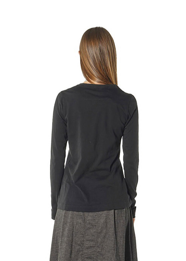 LONG SLEEVE ESSENTIAL T-SHIRT *FOREST* (Shown in BLACK)